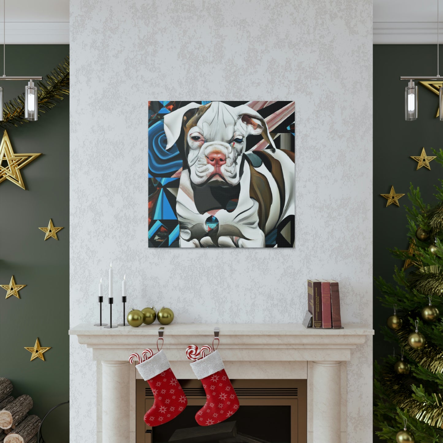 American Bulldog Dreamscape - Canvas