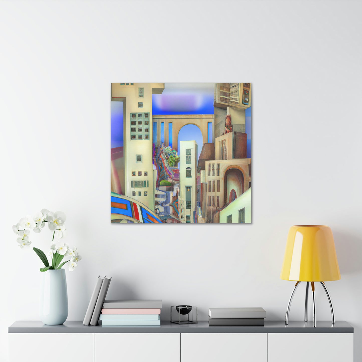 "Art Deco Dreamscape" - Canvas