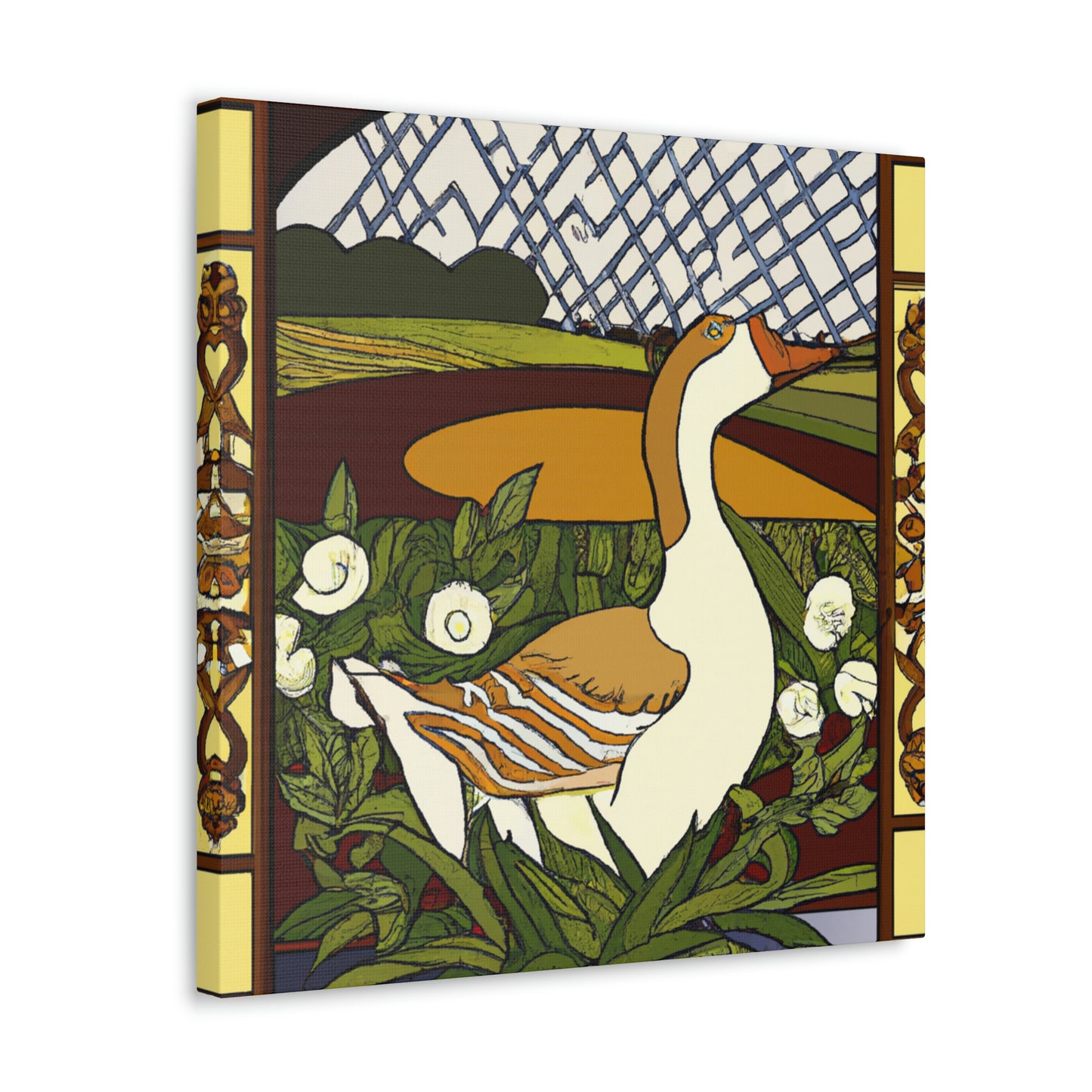 "Goose in Art Nouveau" - Canvas