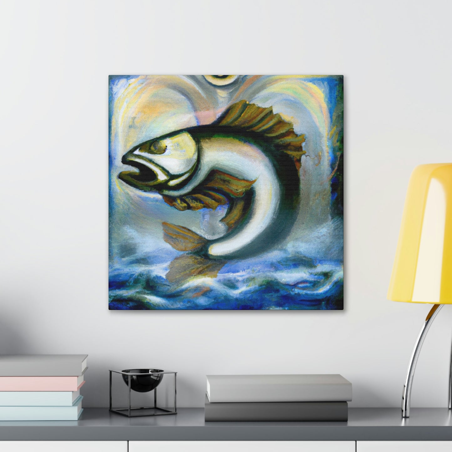 Walleye in Art Deco - Canvas