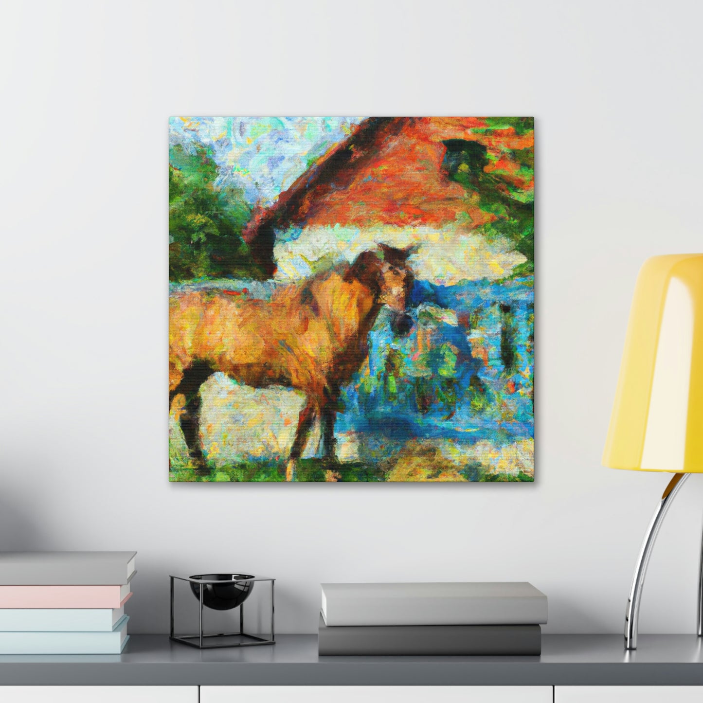 "Horse in Motion Impression" - Canvas