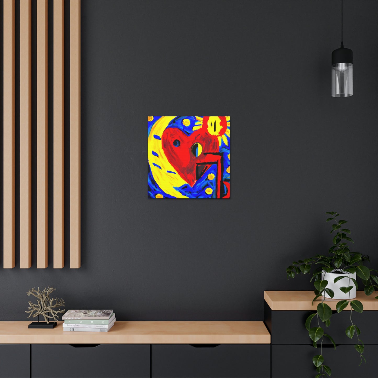 Love's Silver Moon - Canvas