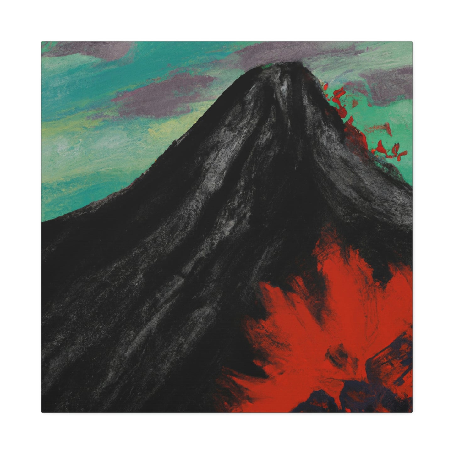 Volcano in Eruption - Canvas