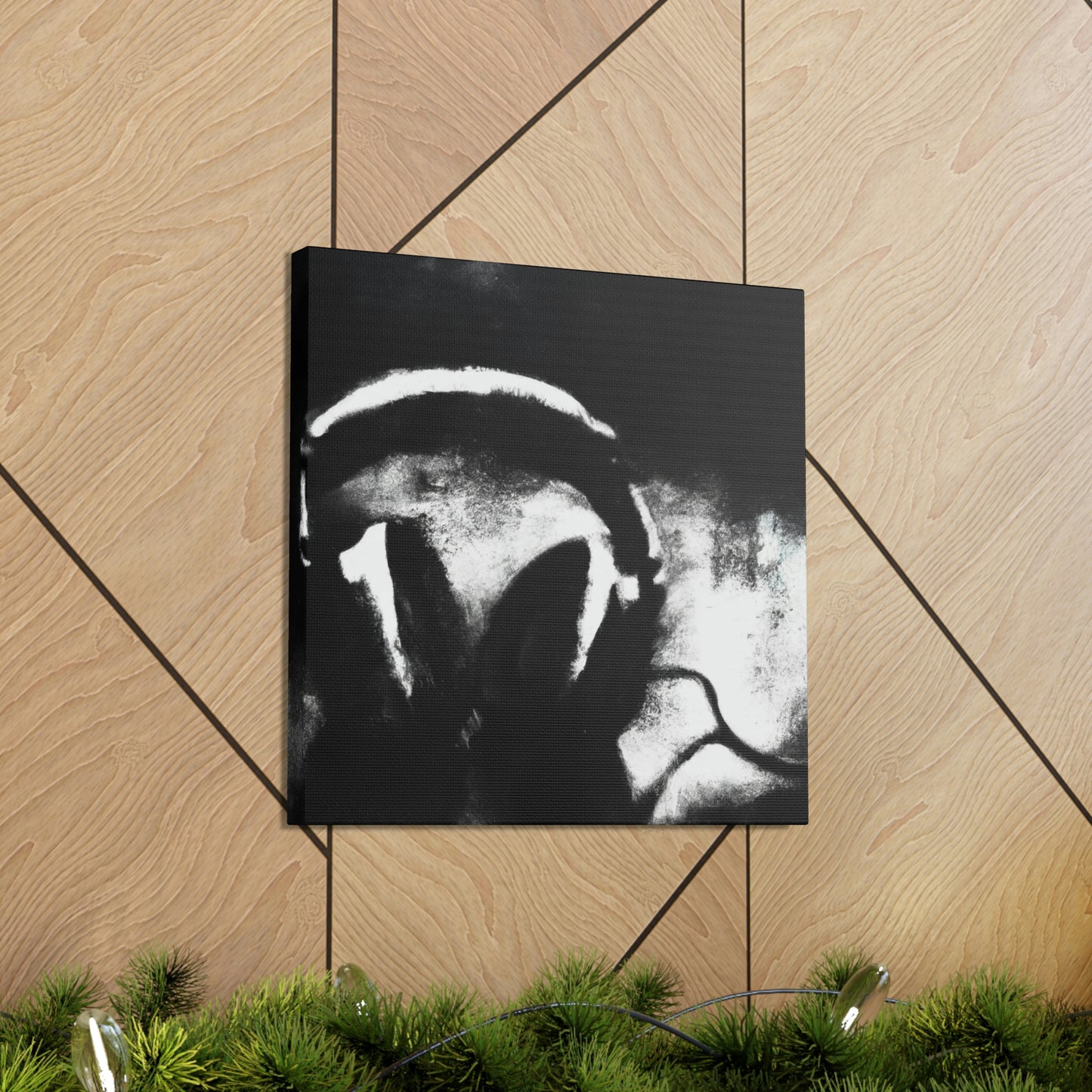 "Reclined Headphone Meditation" - Canvas