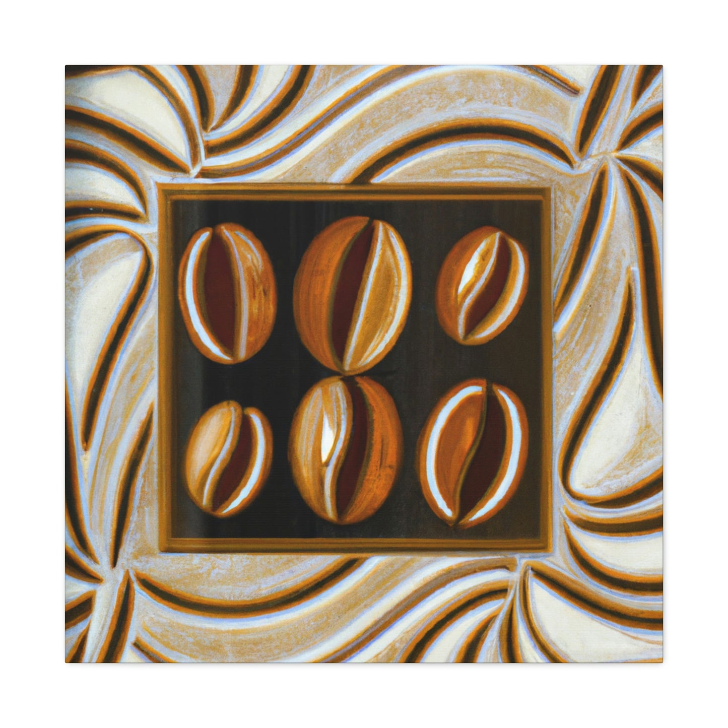 "Coffee Beans Symphony" - Canvas