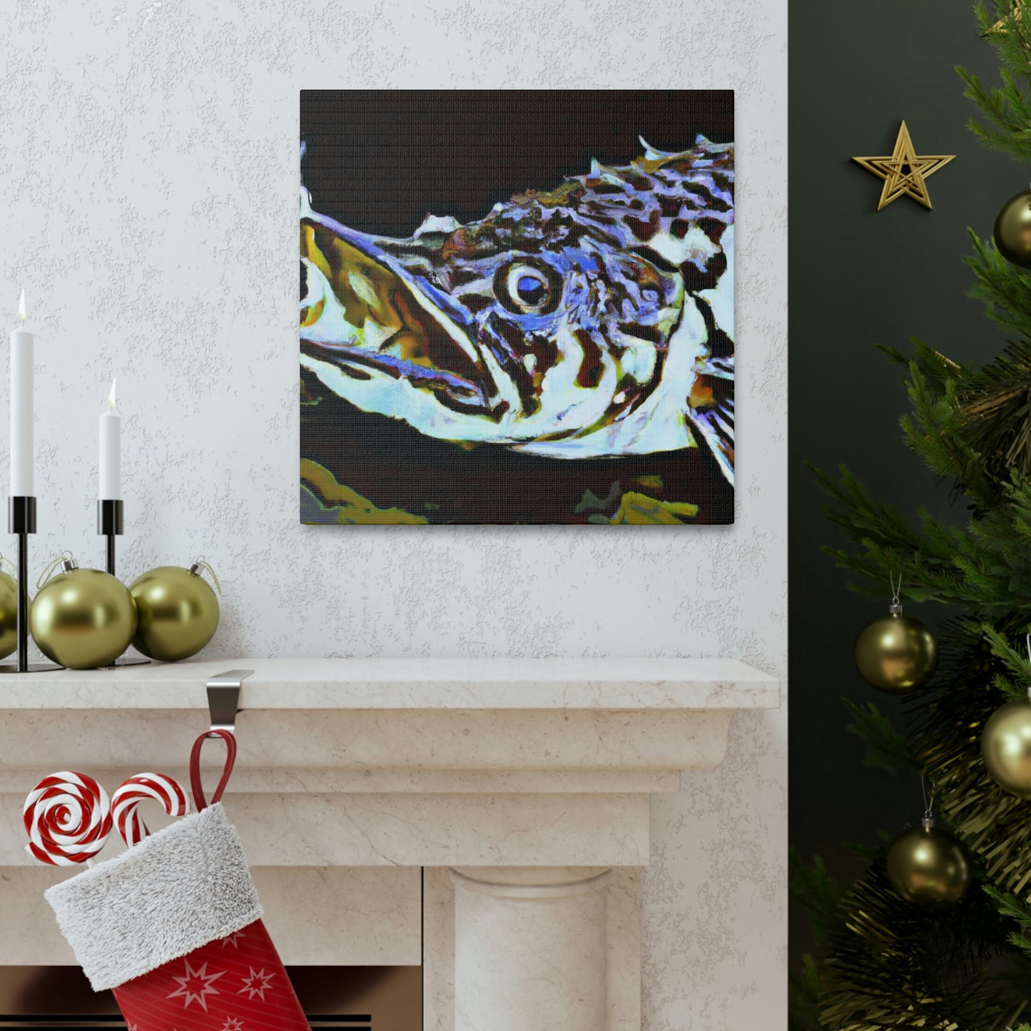 "Corydoras Catfish Abstract" - Canvas