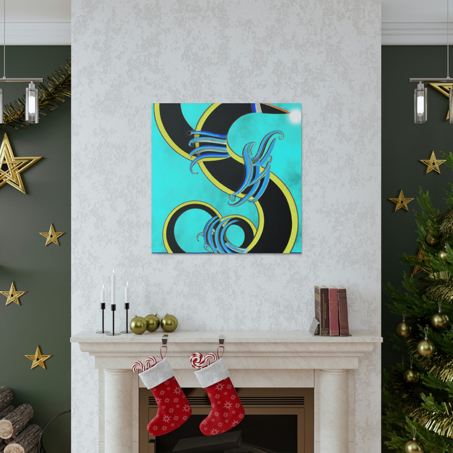 "Eel in Art Deco" - Canvas