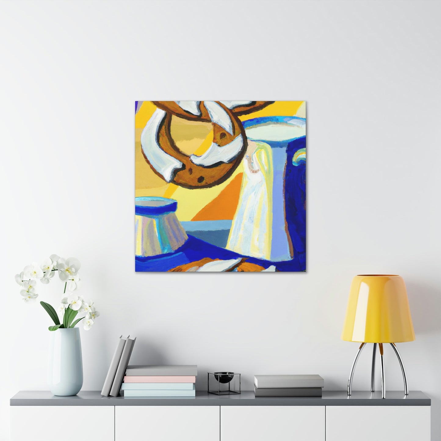 "Milk and Cookies Deco" - Canvas