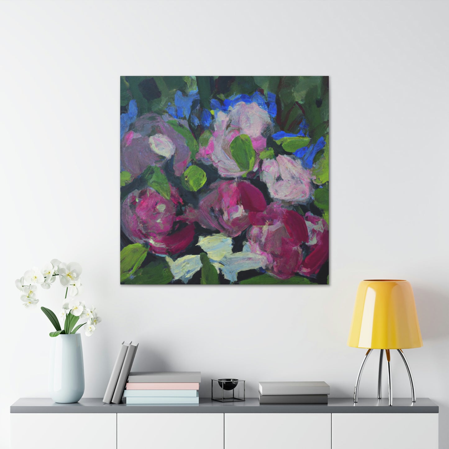 Peony in Bloom. - Canvas