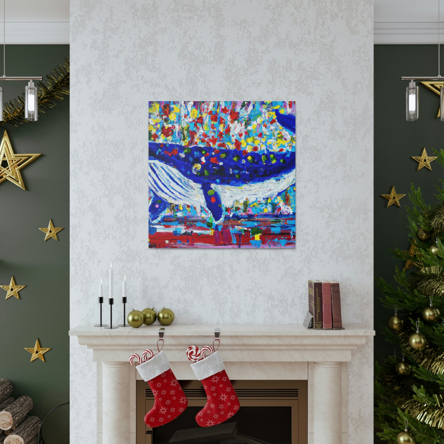 Whale in Motion﻿ - Canvas