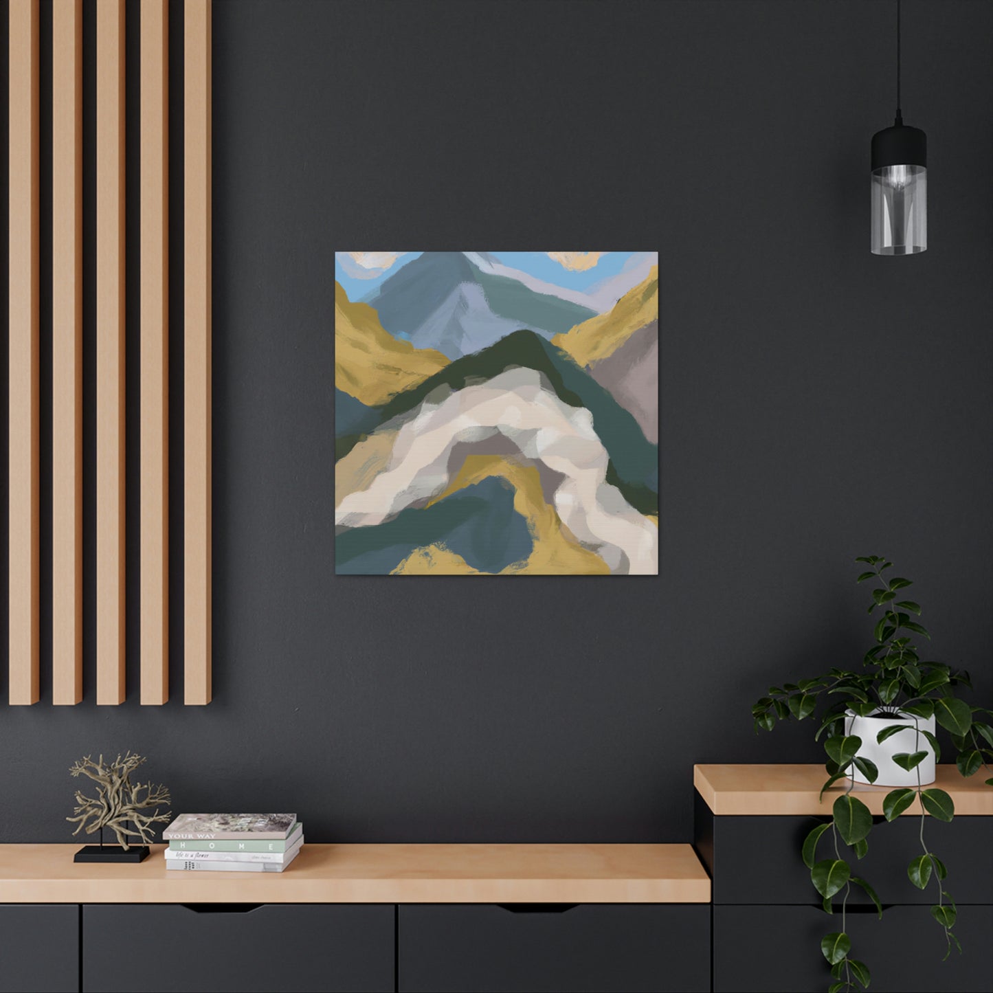 Mountain Majesty Abstract - Canvas