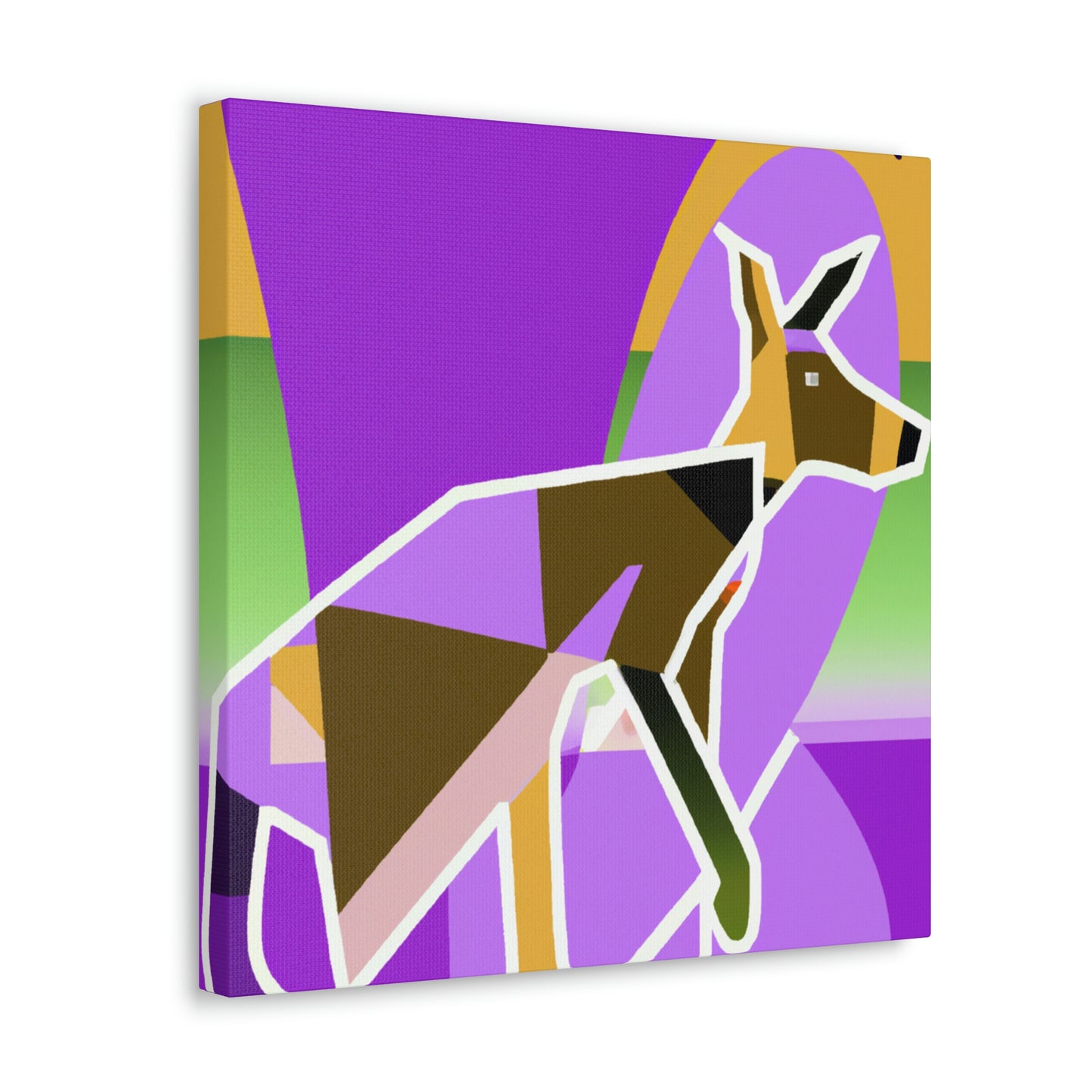 "Wallaby's Whimsical Jazz" - Canvas