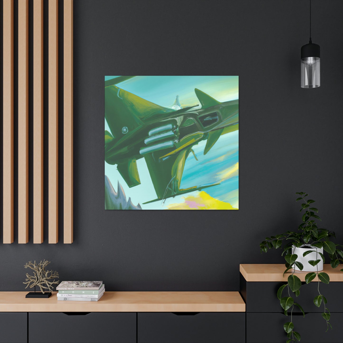 Jet Fighter Surrealism - Canvas