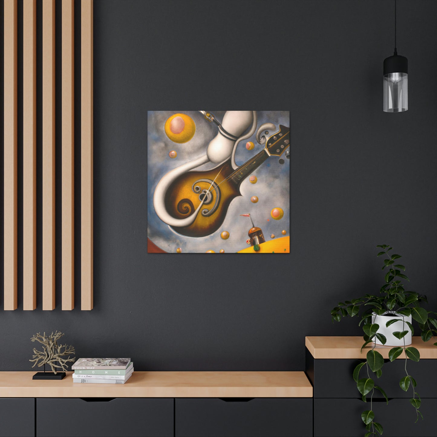 Mandolin in Surreality. - Canvas