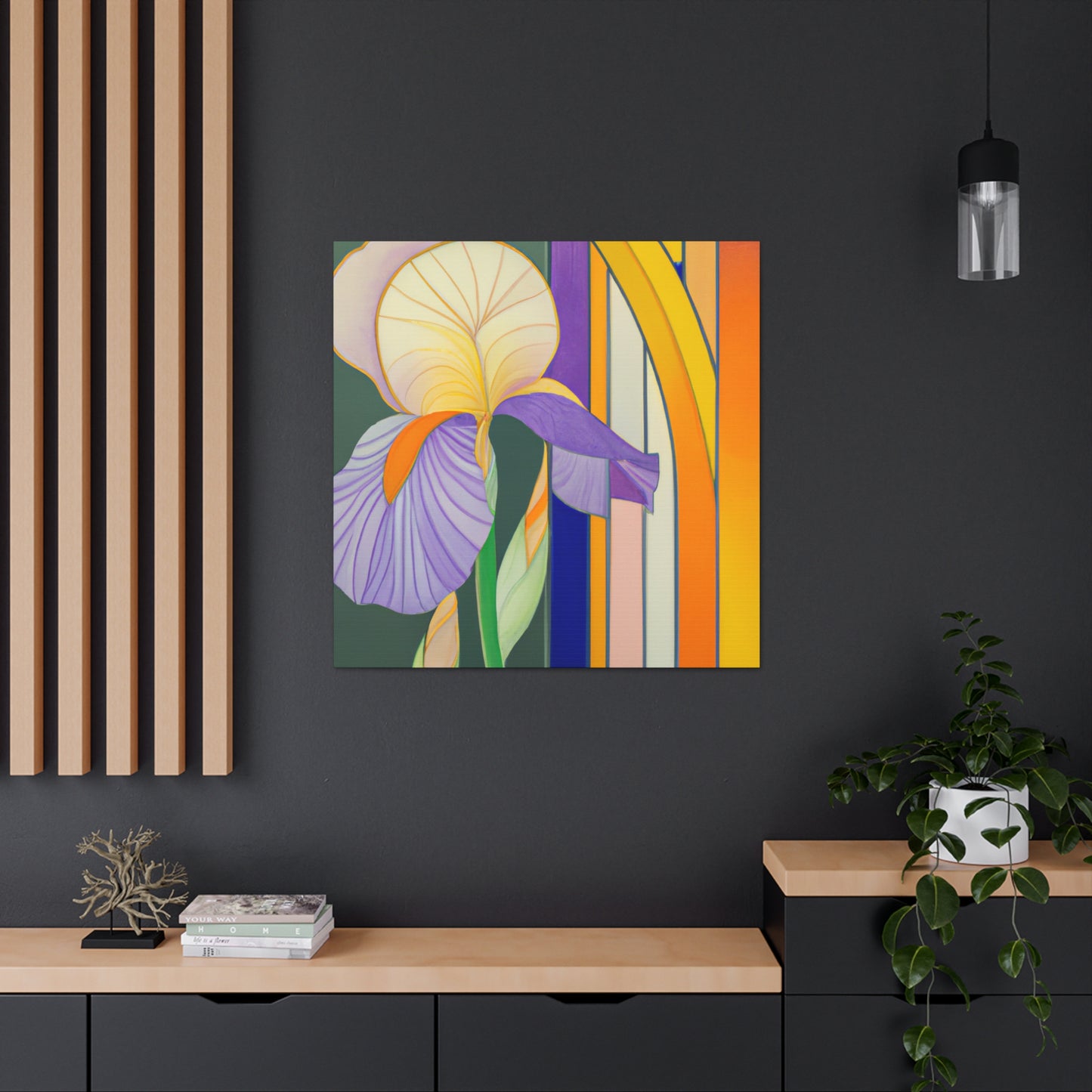 "Indomitable Iris Radiance" - Canvas