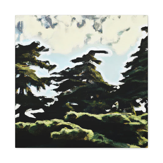 Cedar in the Moonlight - Canvas