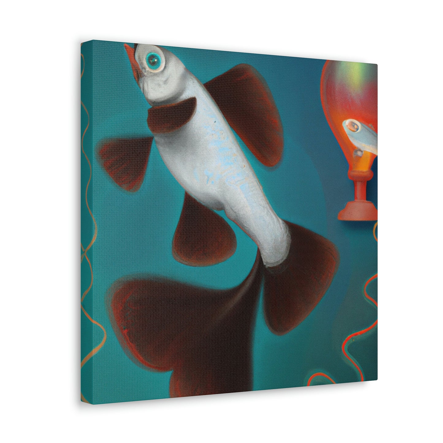 "Gilded Glittering Guppy" - Canvas