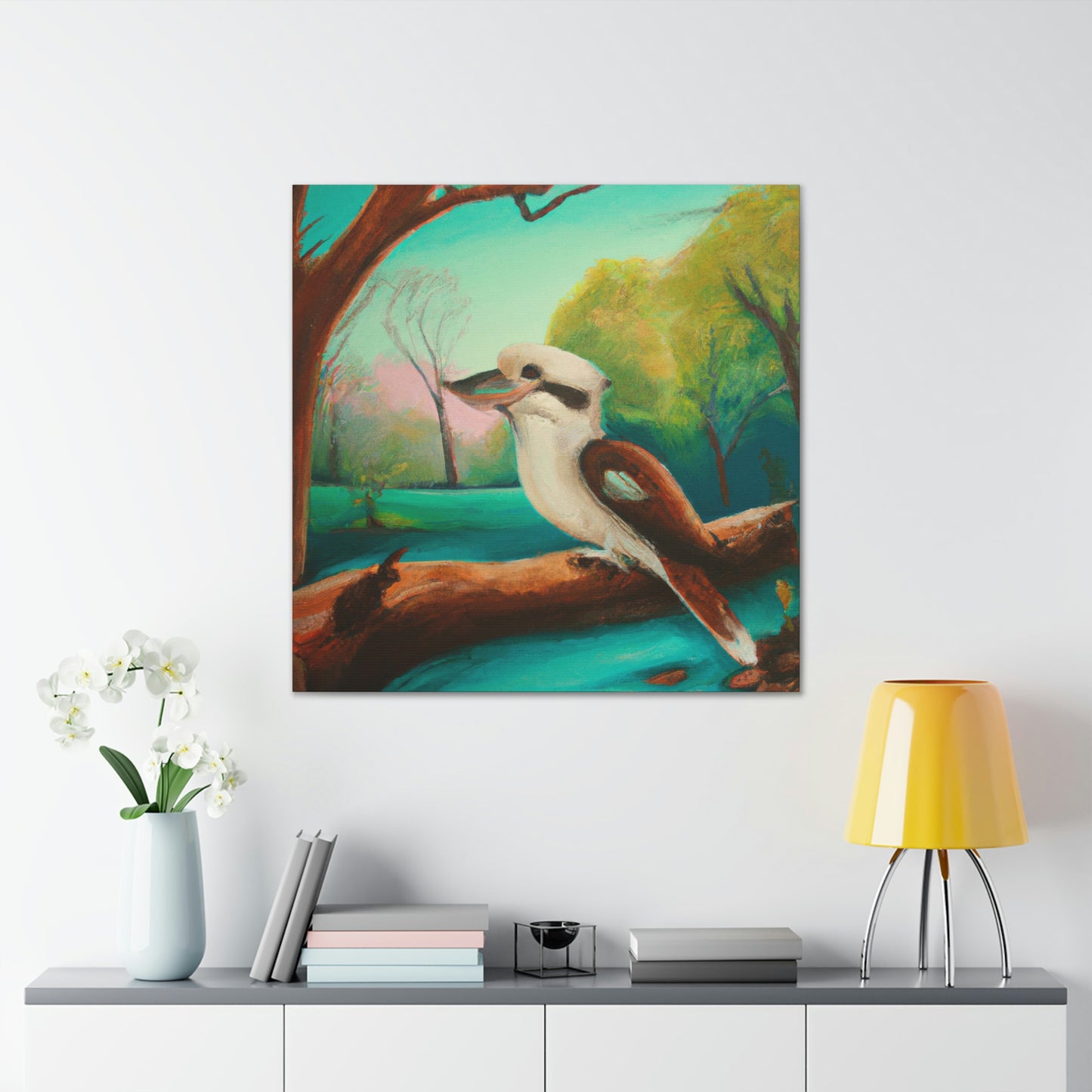 Kookaburra's Majesty Painting - Canvas