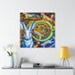 Rabbit in Neoclassicism - Canvas