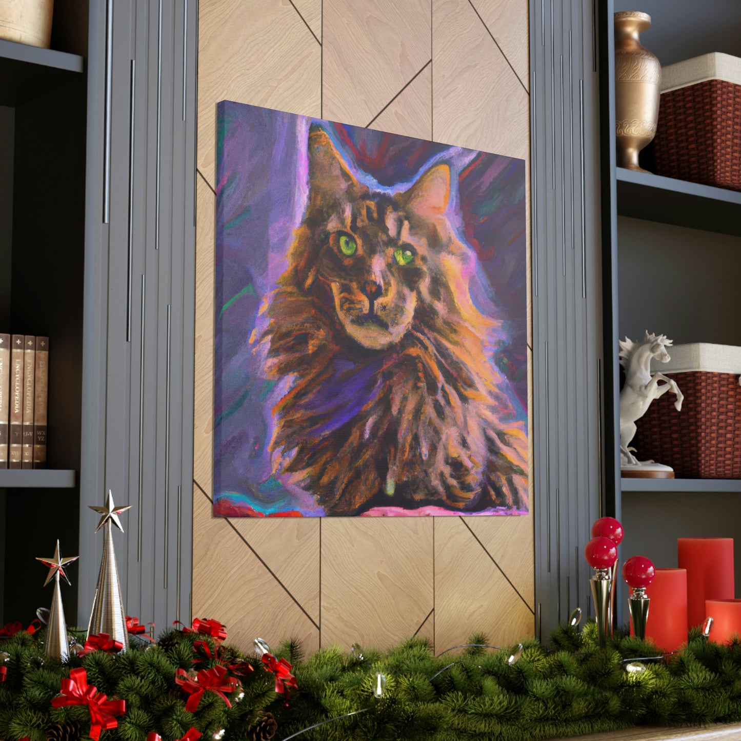 Fur of Maine Coon - Canvas