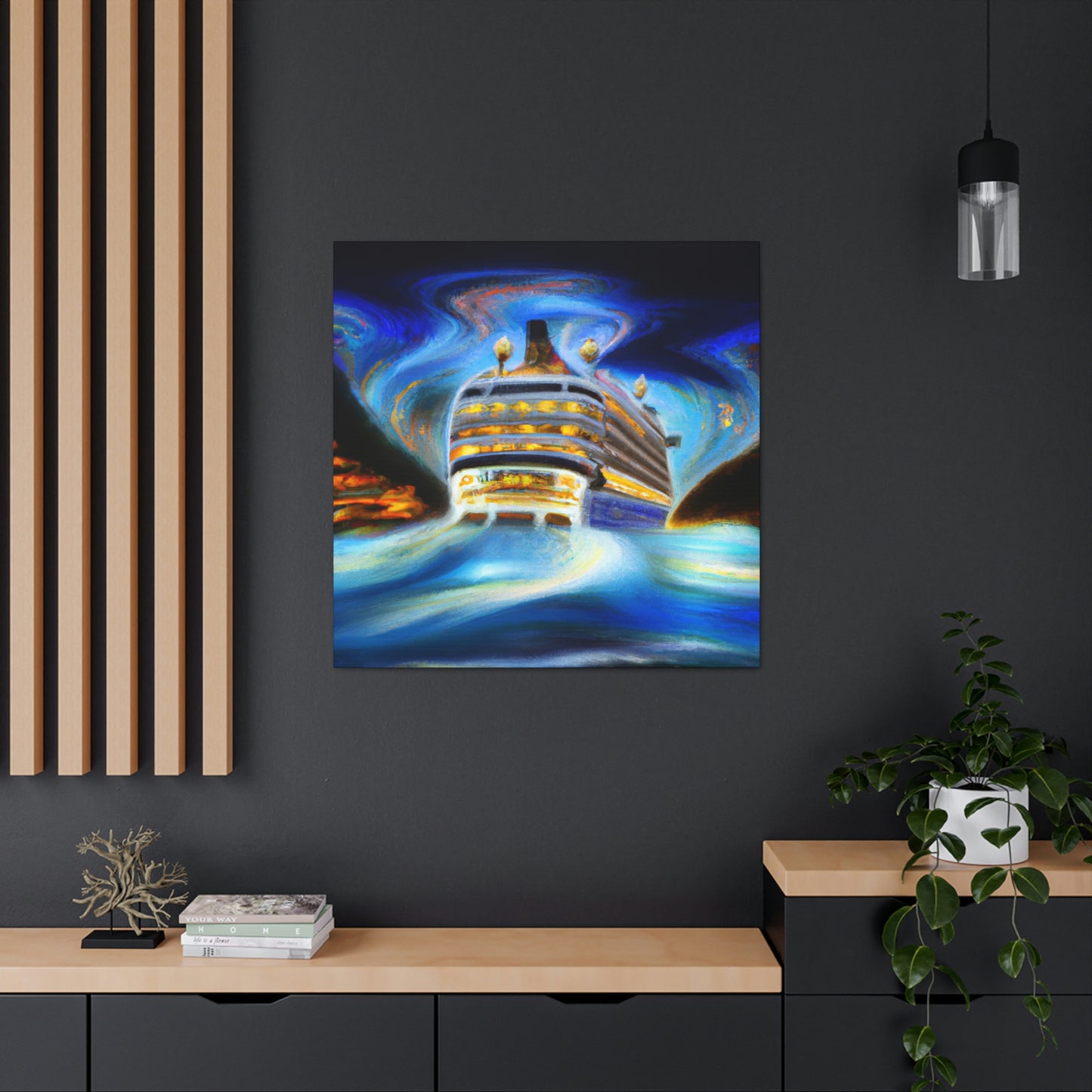 "Cruise Ship Surreality" - Canvas