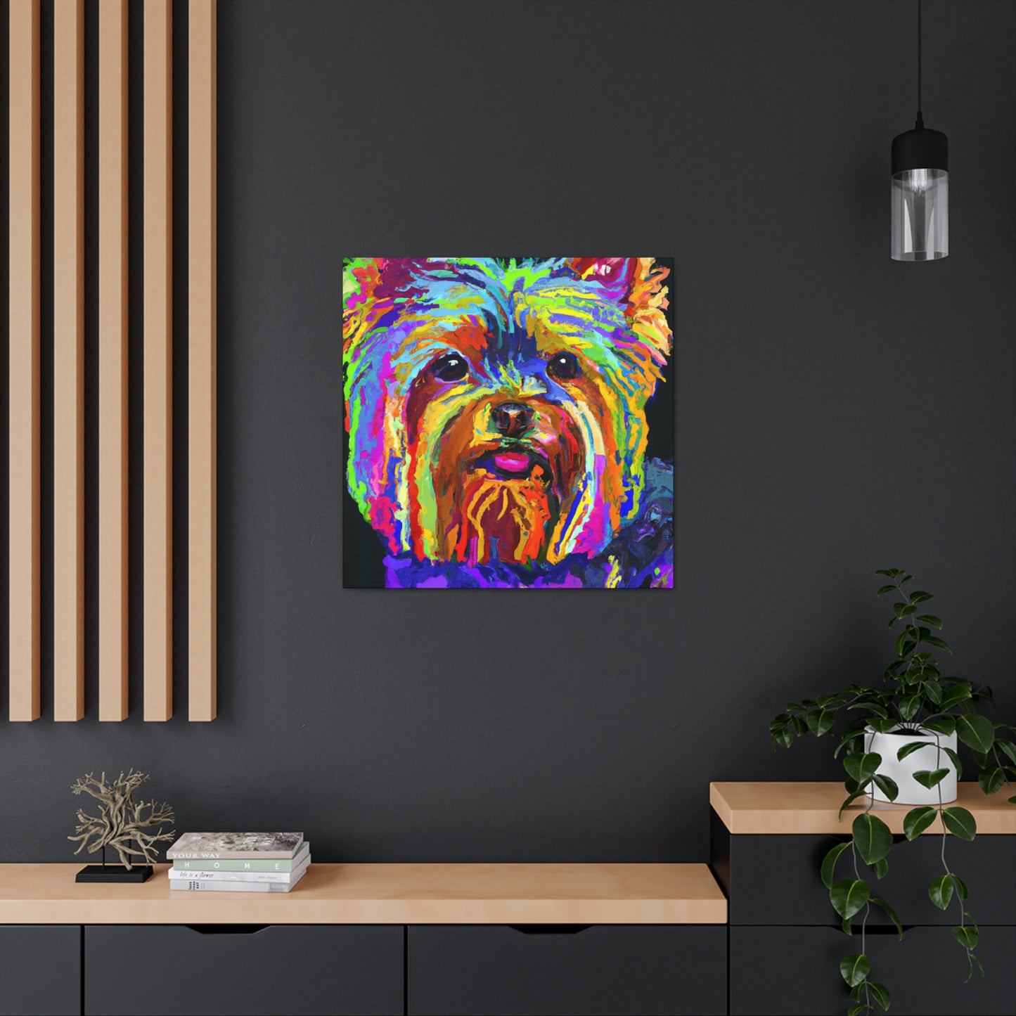 "Yorkshire Terrier Fauvism" - Canvas