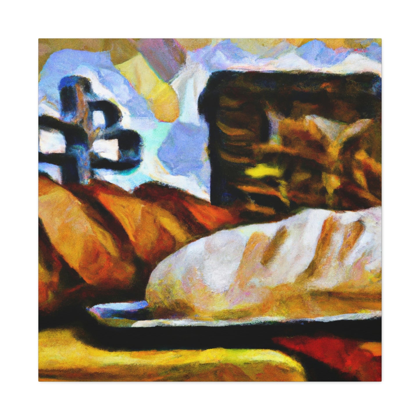 "Bread in Post-Impressionism" - Canvas