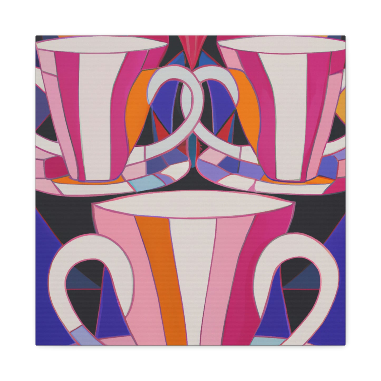 "Tea Cup Symphony" - Canvas