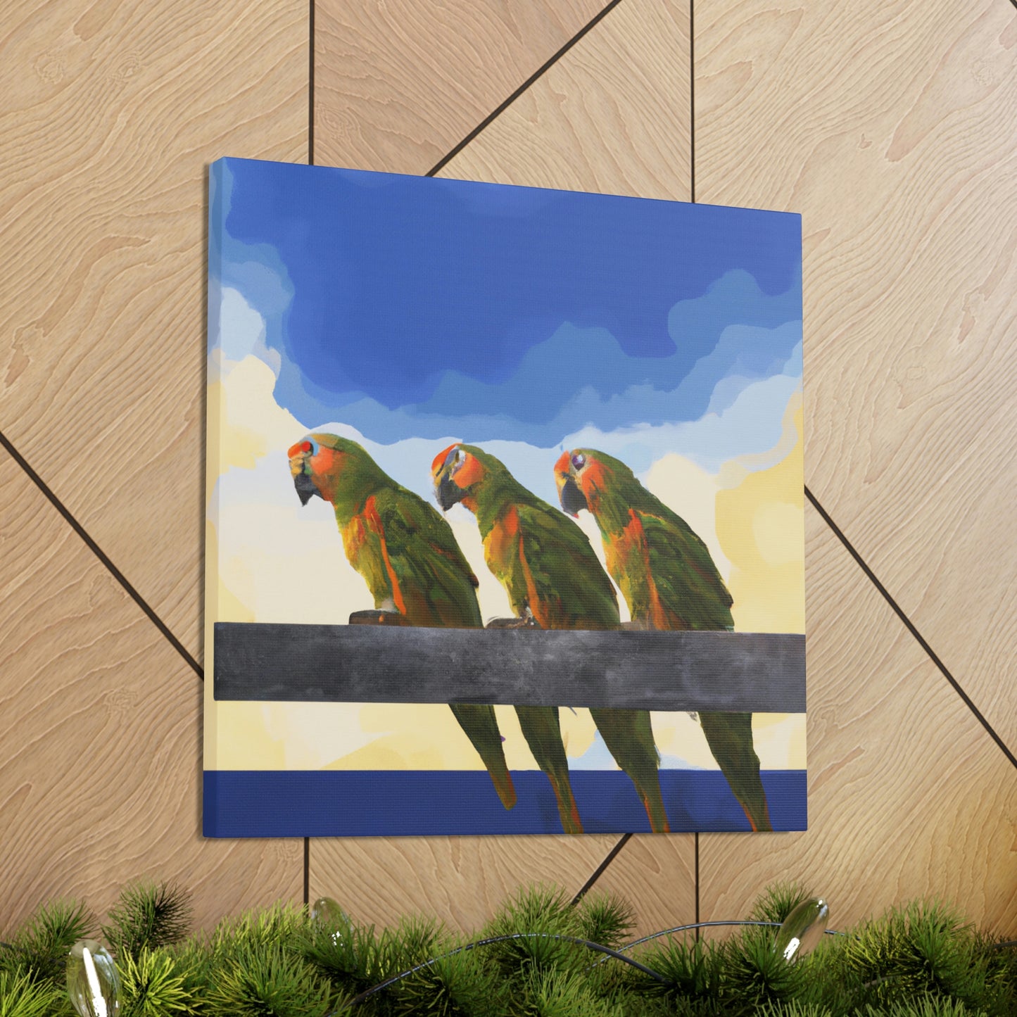 Parrots in Revelations - Canvas