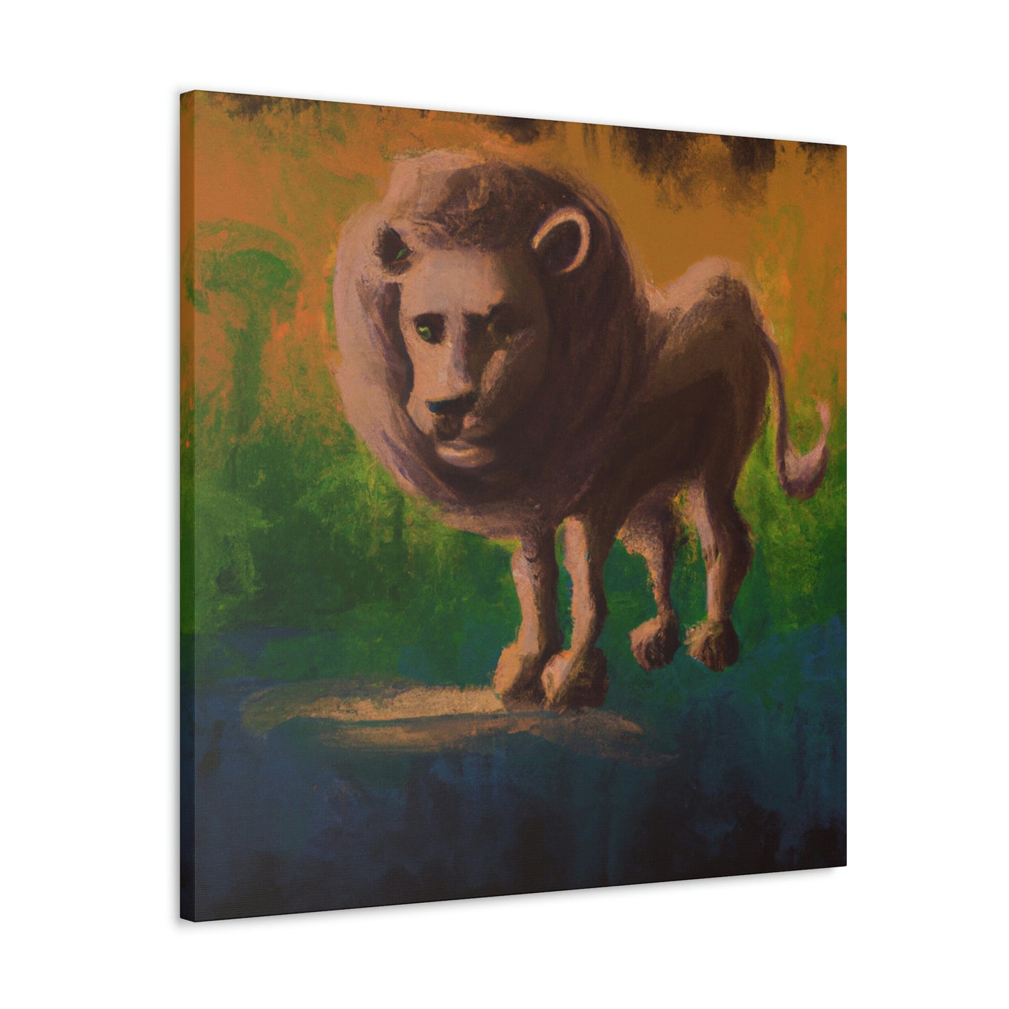 Lion in Baroque Era - Canvas