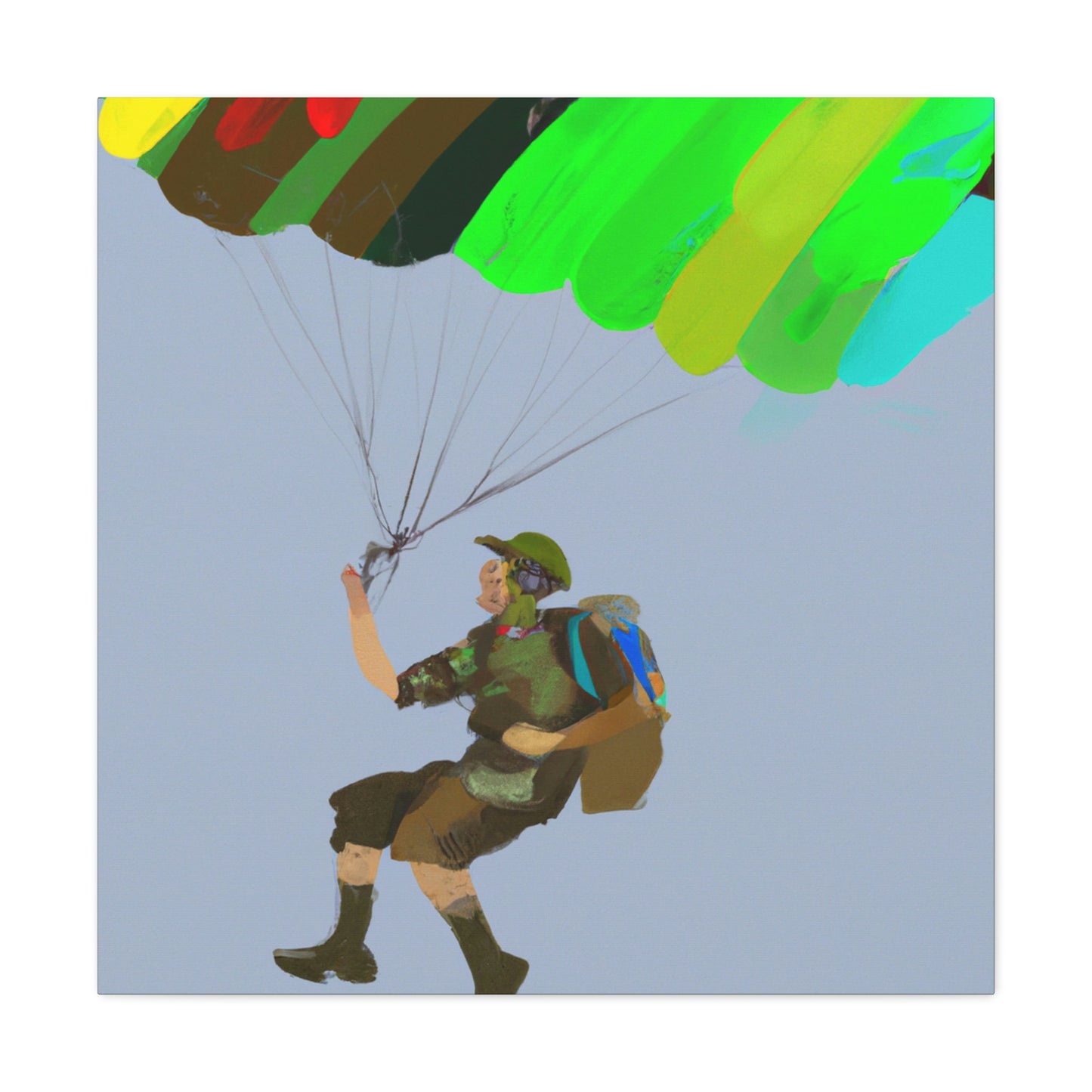 Paratrooper Fauvism Joy - Canvas