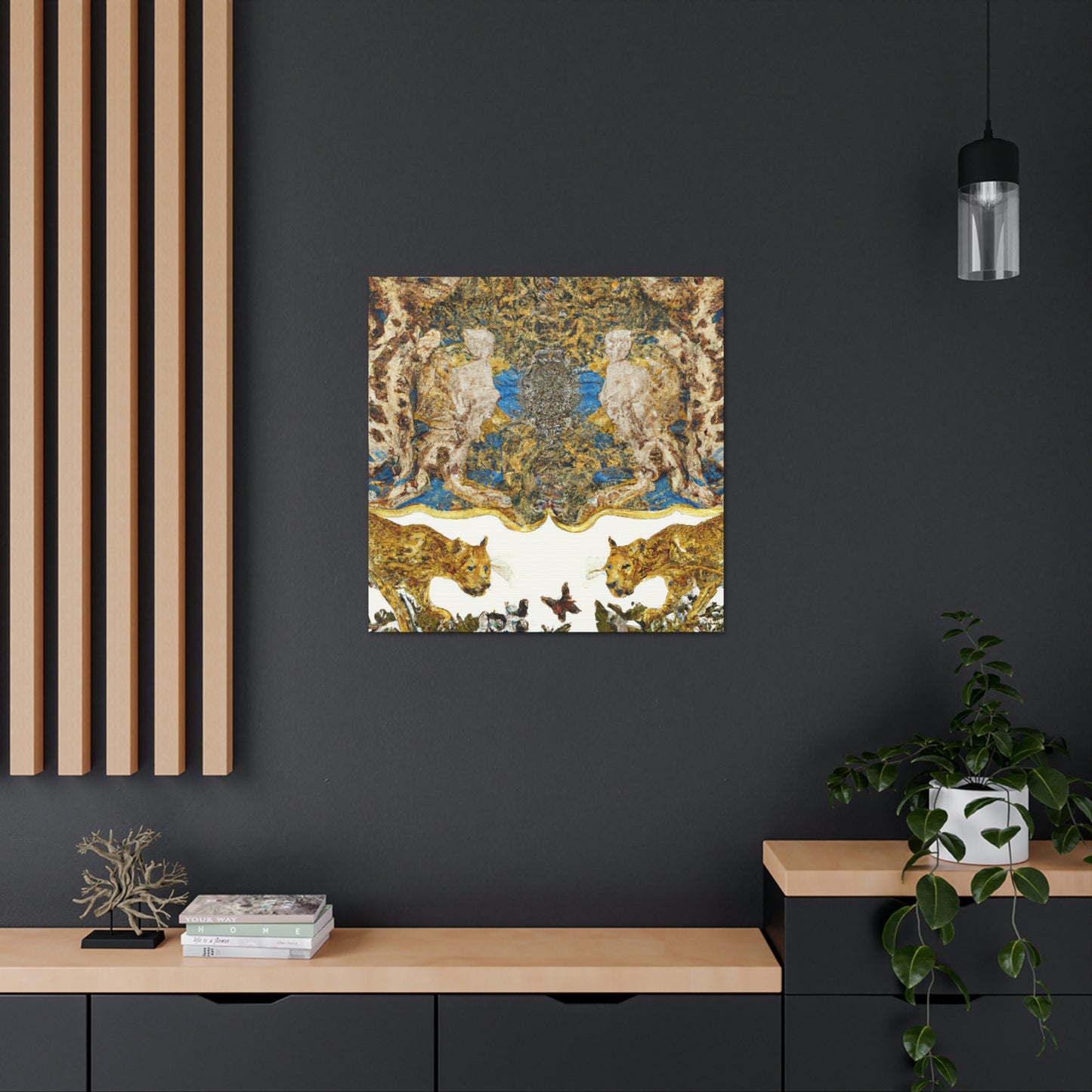 Leopard of Baroque. - Canvas