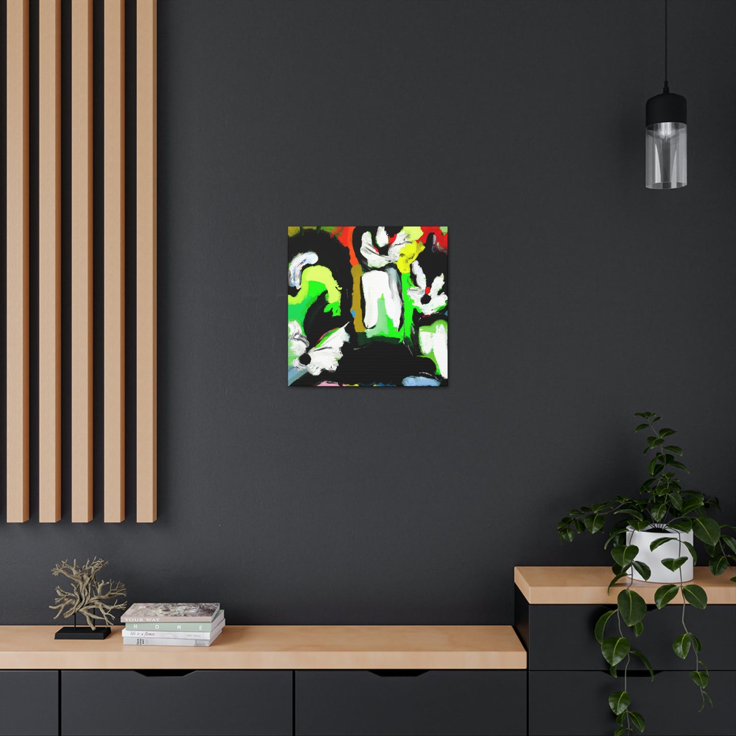 Skunks in Abstractstyle - Canvas