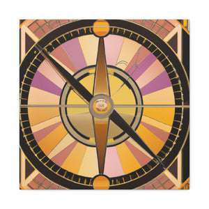 "Compass of Art Deco" - Canvas