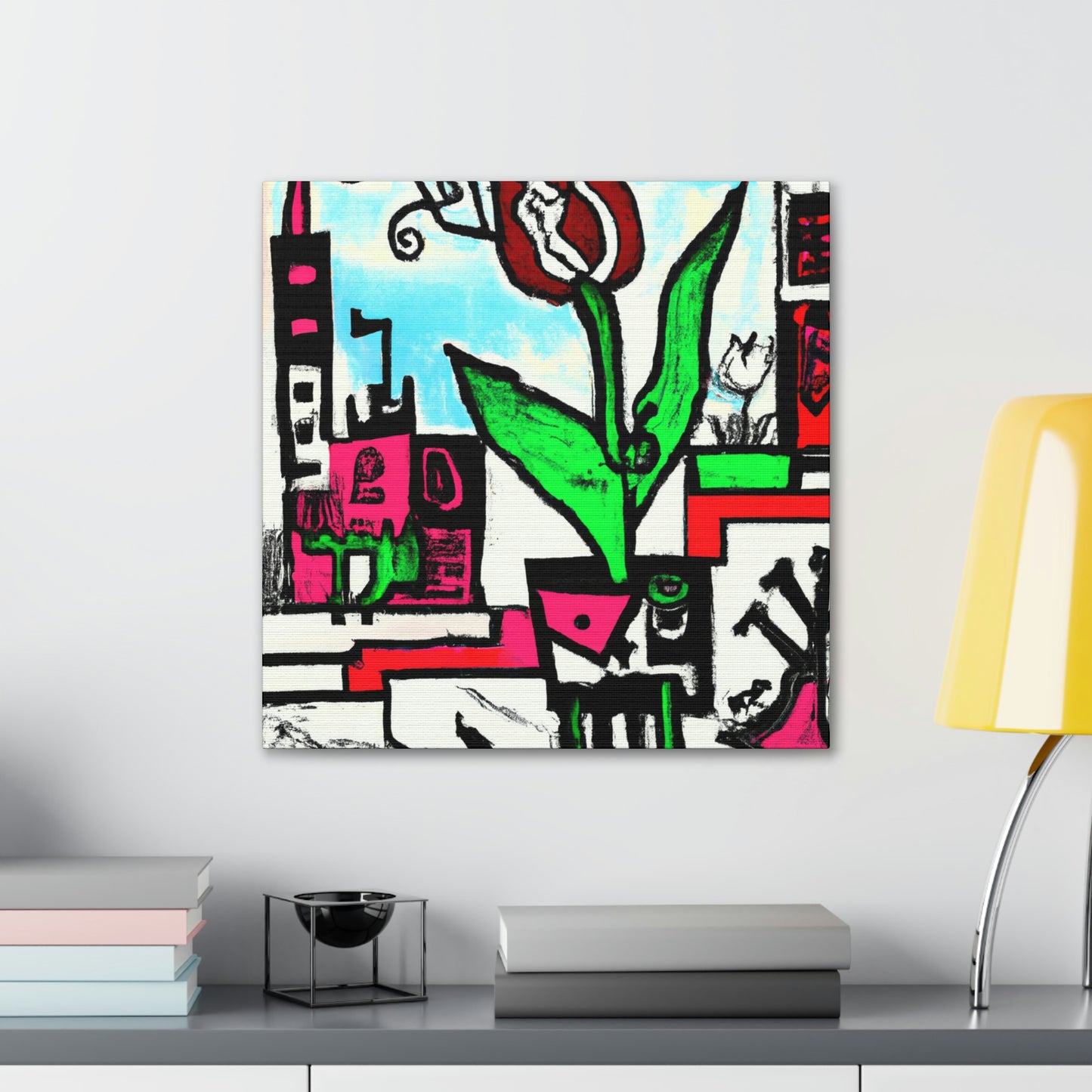 "Tulips in a Steampunk World" - Canvas