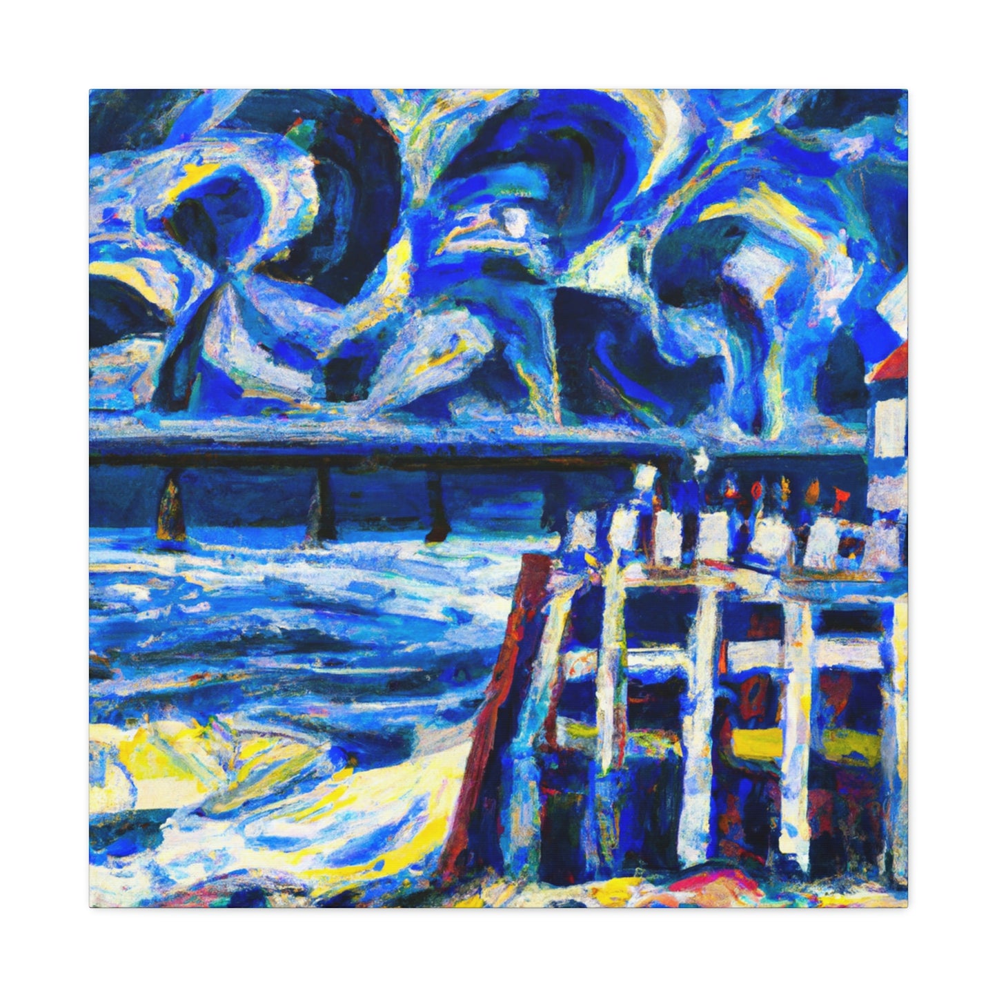 Seawall by Expressionism - Canvas