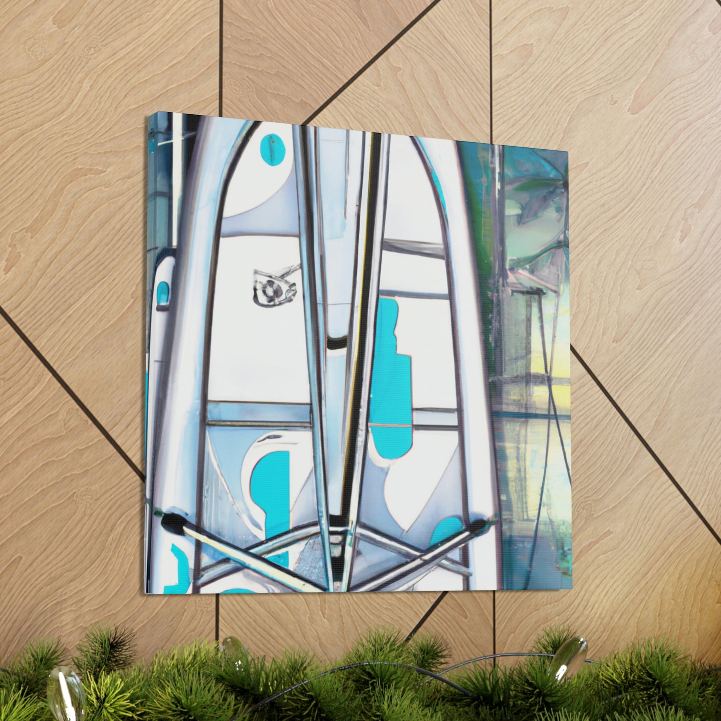 "Surfers on Paddleboard" - Canvas