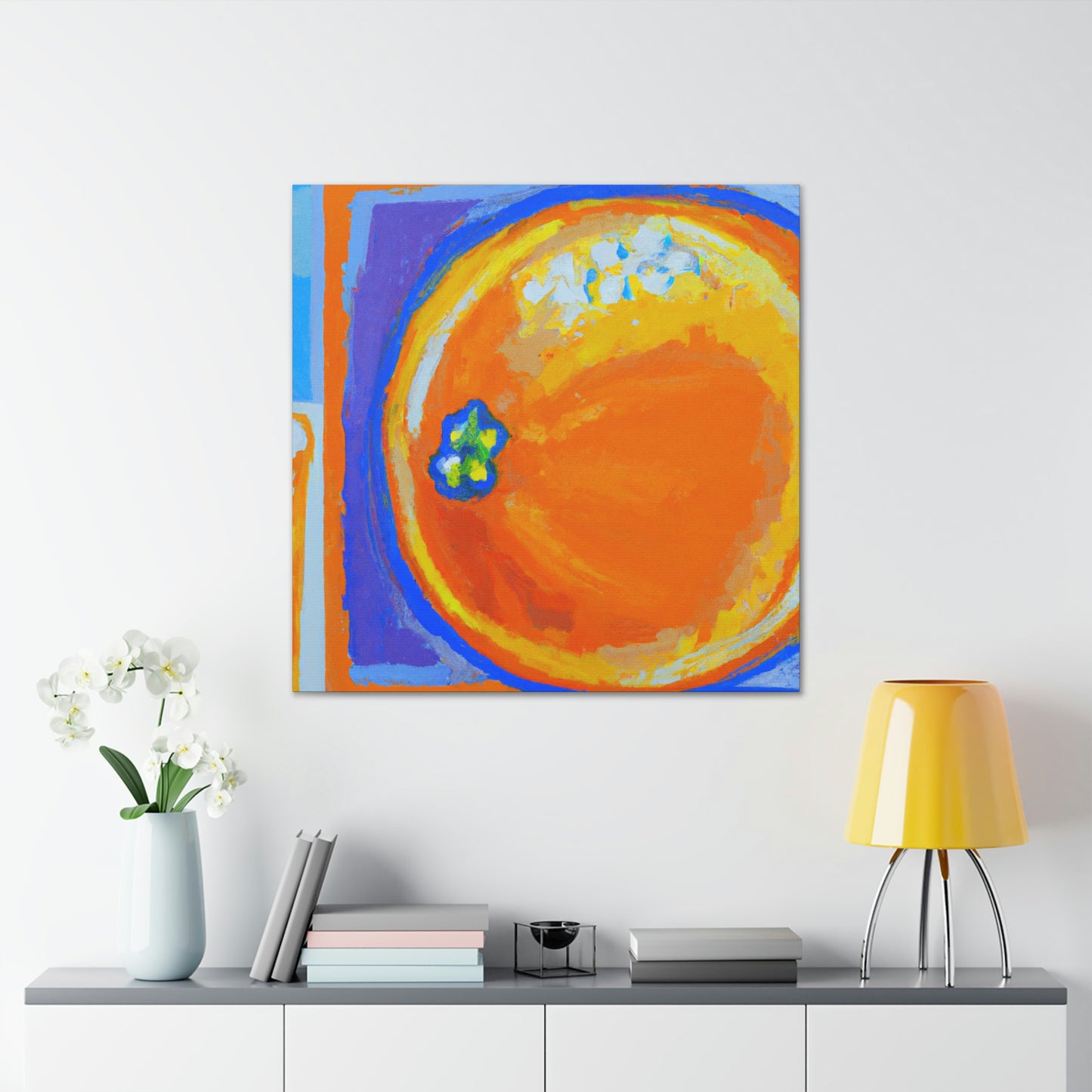 "Orange Abstract Brilliance" - Canvas