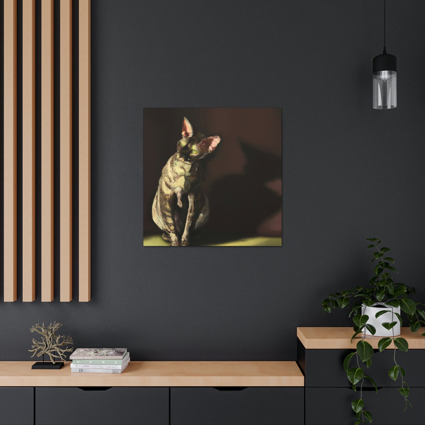 "Devon Rex Minimalism" - Canvas