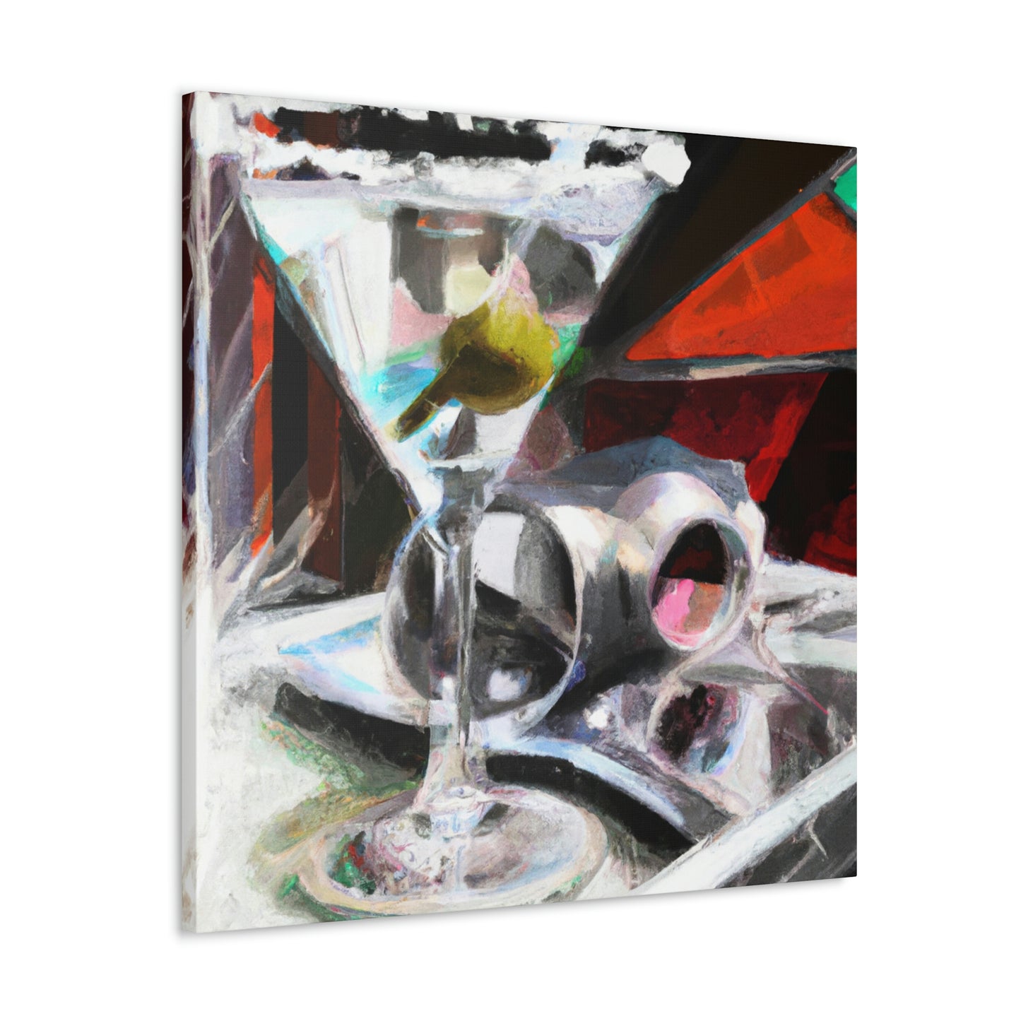 Martini Vibrant Reflection - Canvas