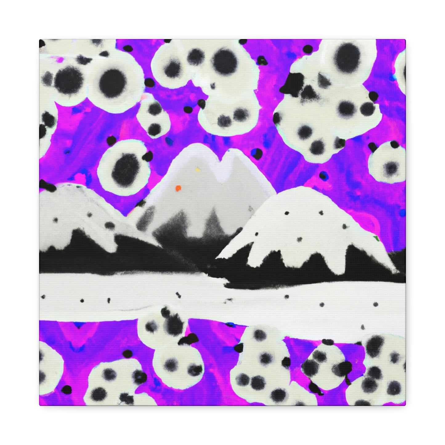 Snowy Mountain Majesty - Canvas