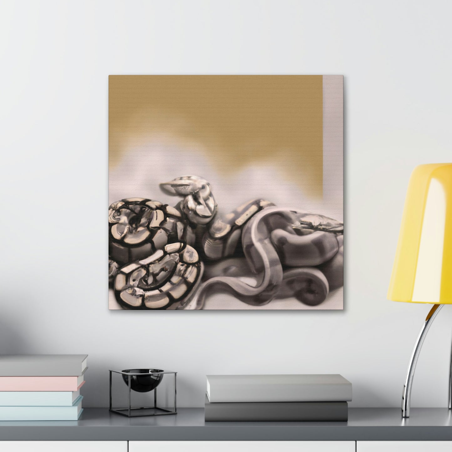 "Snake in Mystic Slumber" - Canvas