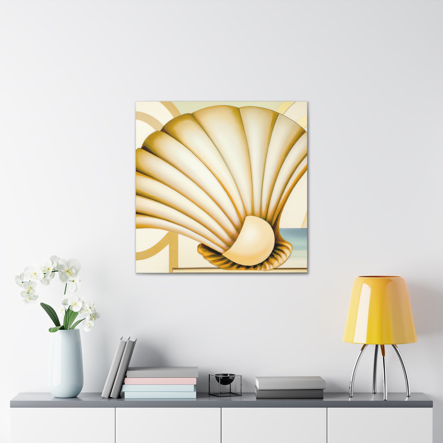 Glimmering Clam Sunset - Canvas