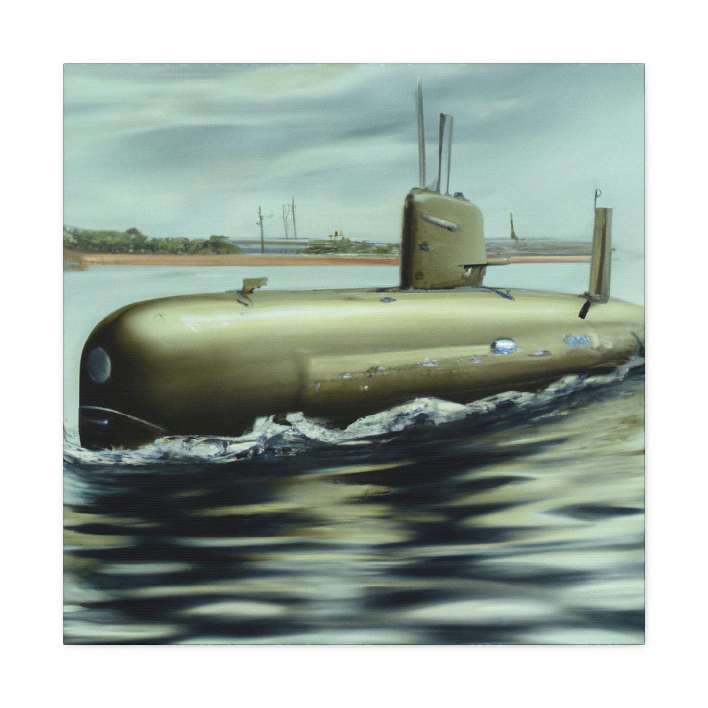 "Depth of Submarine Life" - Canvas