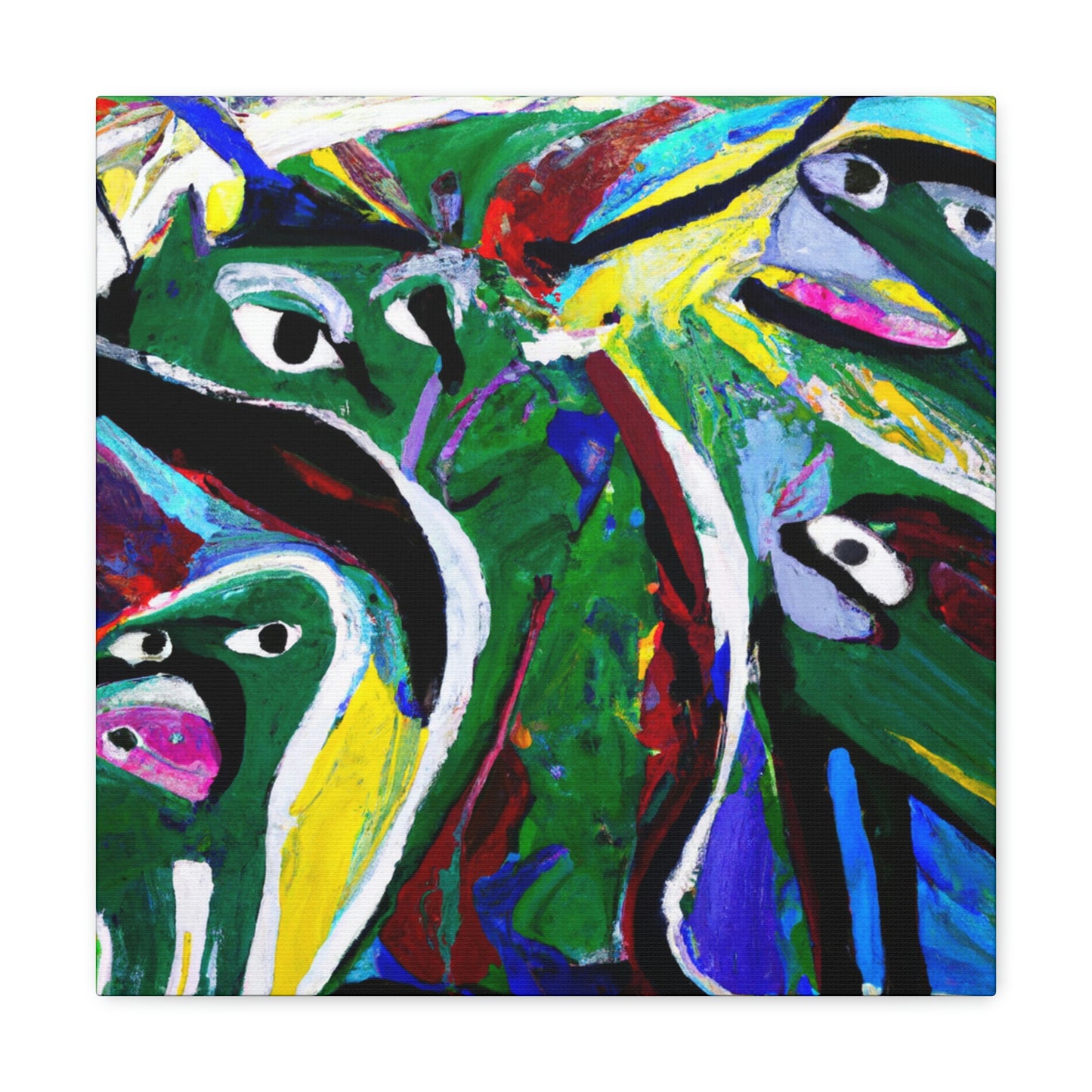 Otters in Abstraction - Canvas