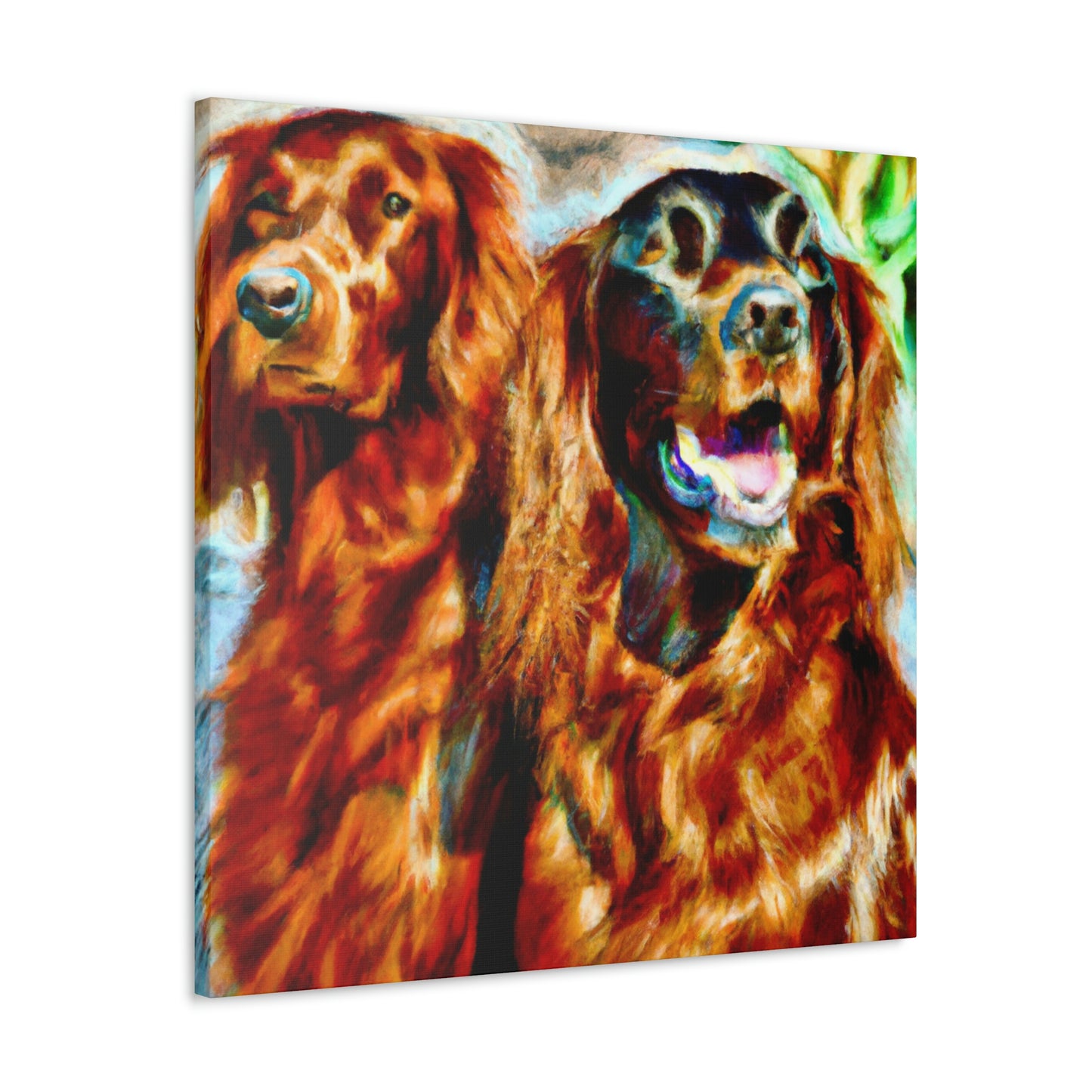 Irish Setter Symphony. - Canvas