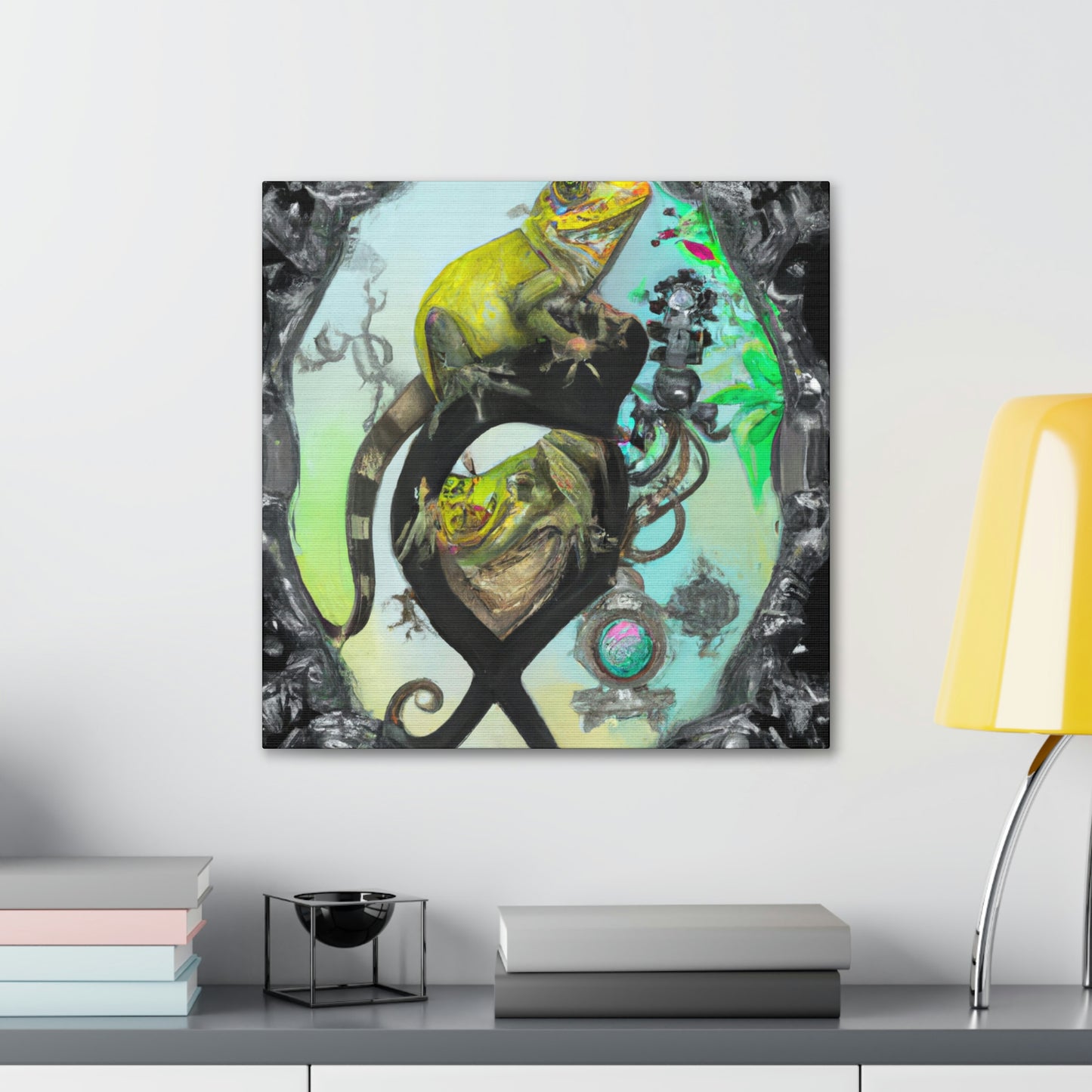 Lizards In Baroque - Canvas