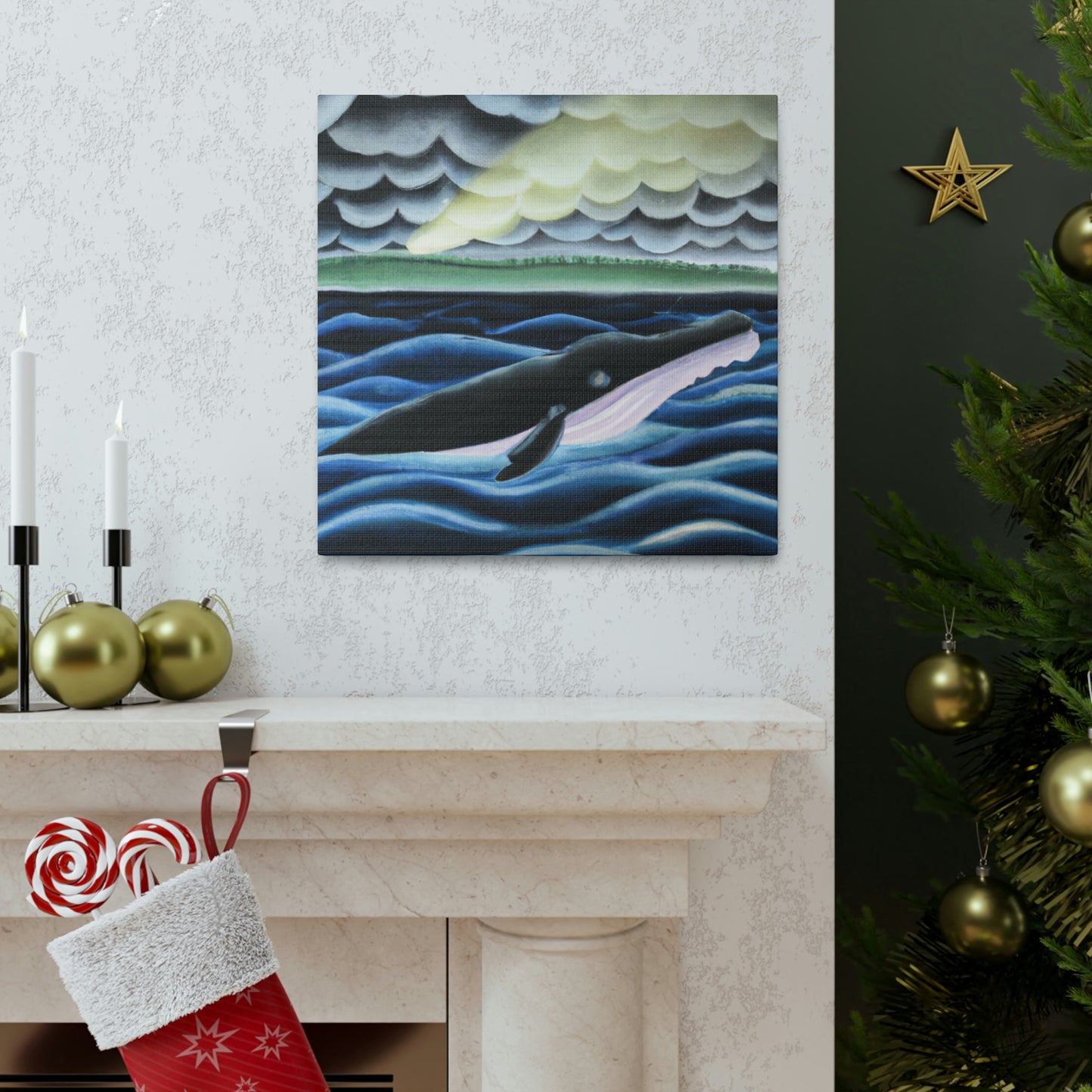 Whale in Absinthia - Canvas