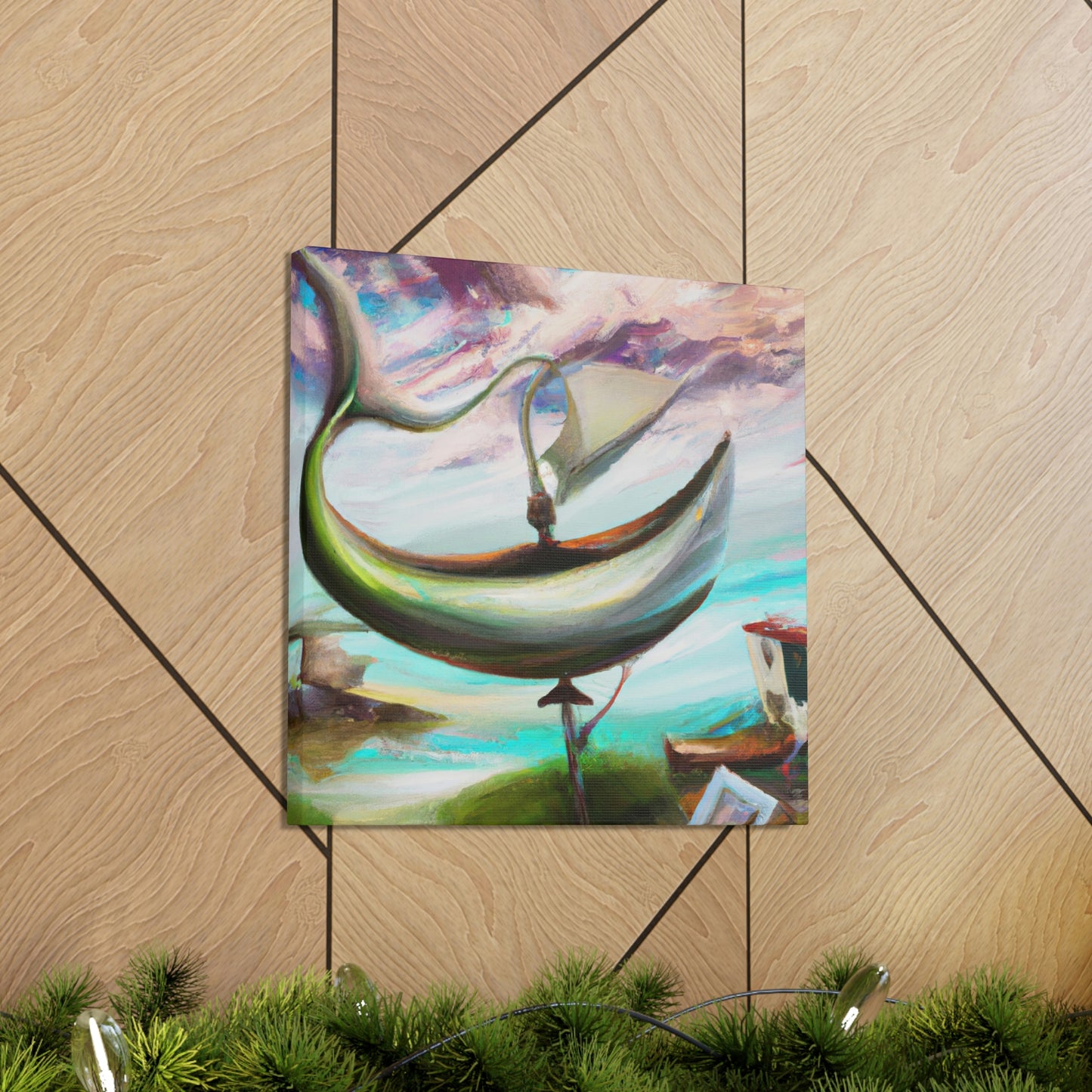 Fishing Boat Surrealism - Canvas