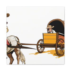 "Wagon of Classic Elegance" - Canvas